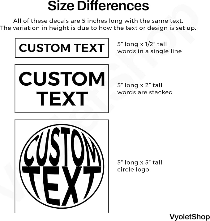 Custom Vinyl Decals | Your Own Personalized Decal | Car, Numbers | Any Design - Image 4