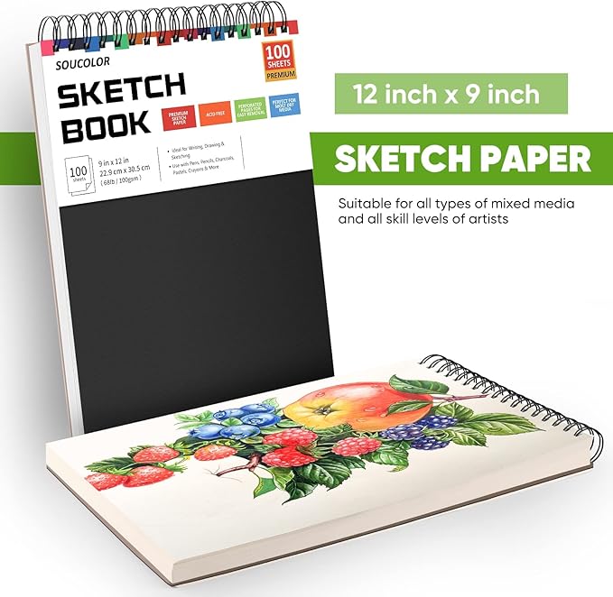 Soucolor Art and Craft Paper for Kids Adults Artists Doodles, School Projects & - Image 5