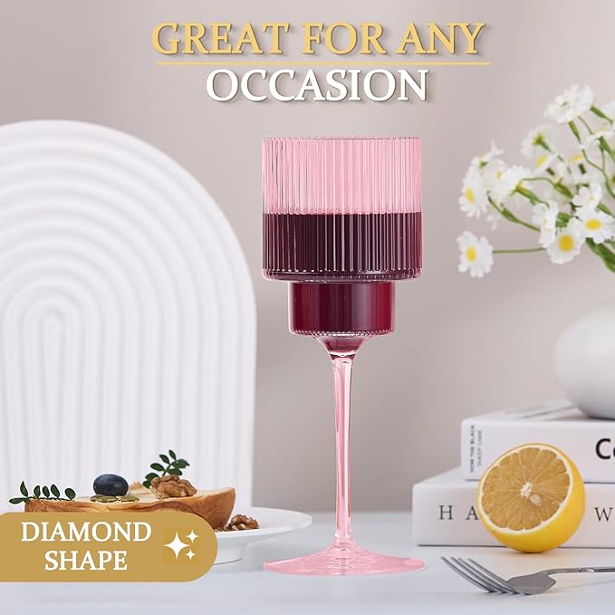 Plastic Goblets Wine Glasses - 12Oz Acrylic Wine Glasses Origami Unbreakable - Image 6