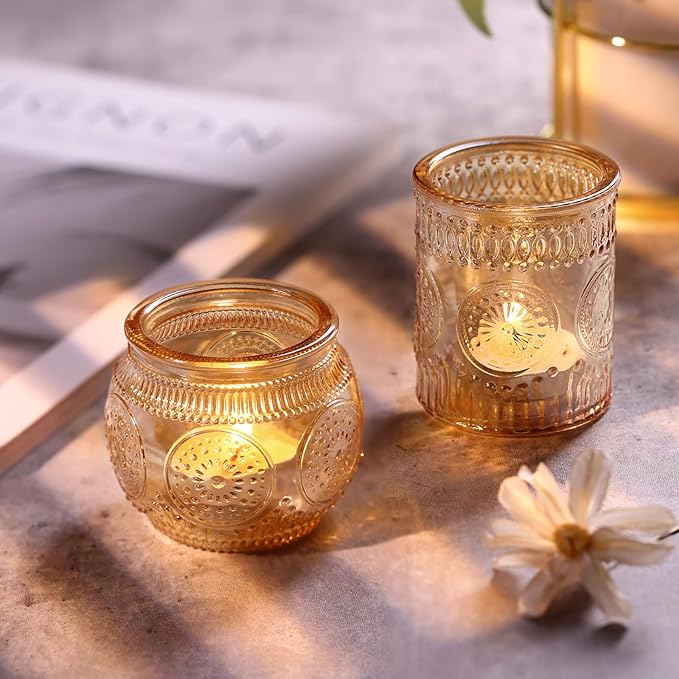 DARJEN 24Pcs Gold Votive Candle Holders - Image 6