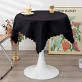 Small Square Black Tablecloth 36 x 36 Inch Polyester Fabric Washable Table by YZKITM