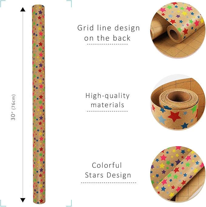 LaRibbons Birthday Wrapping Paper Roll - Image 7