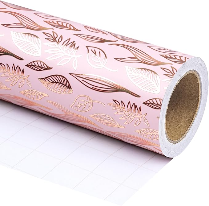 WRAPAHOLIC Pink Wrapping Paper Roll - Image 2