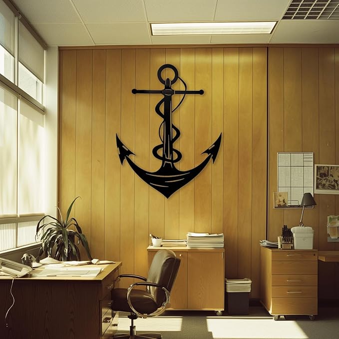 XXQ Anchor Metal Wall Decor, Anchor Metal Wall Art - Image 8
