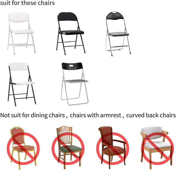 Peomeise Stretch Spandex Folding Chair Cover - Image 6