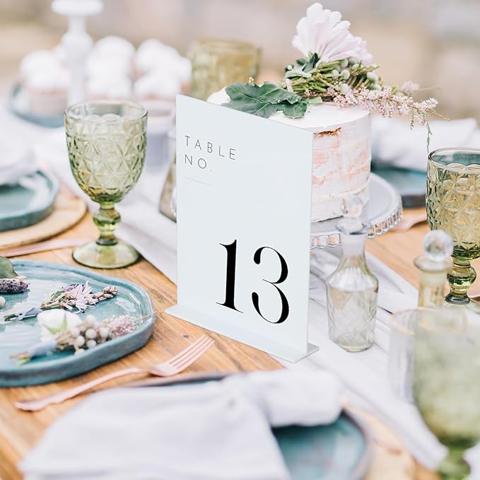 JINMURY White Wedding Table Numbers 1-15 - Image 5