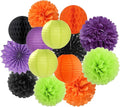 Black-Orange Purple Green Halloween Party-Decorations by LastingSurprise