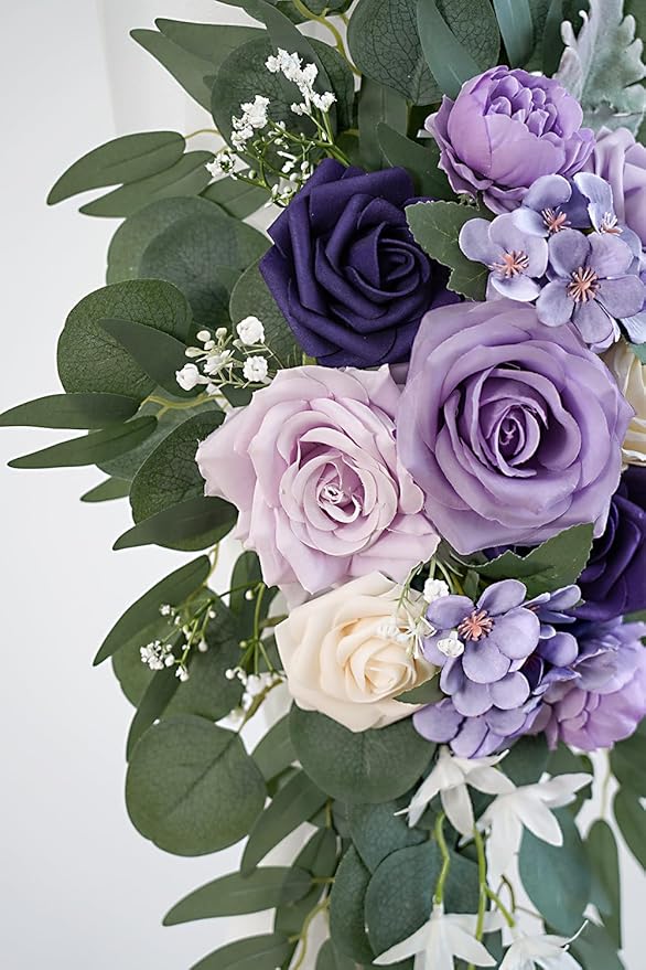 Lilac Artificial Wedding Arch Flowers Kit - Image 7