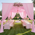 PartyVillage 10ft×15ft Baby Pink Backdrop Curtain by PartyVillage