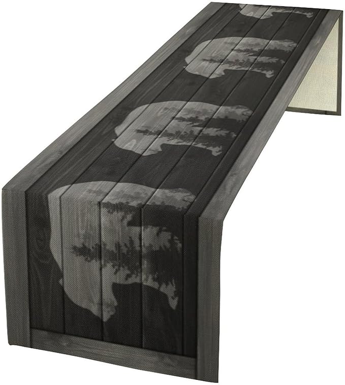 Rustic Country Bear Table Runner by ShiTingYu