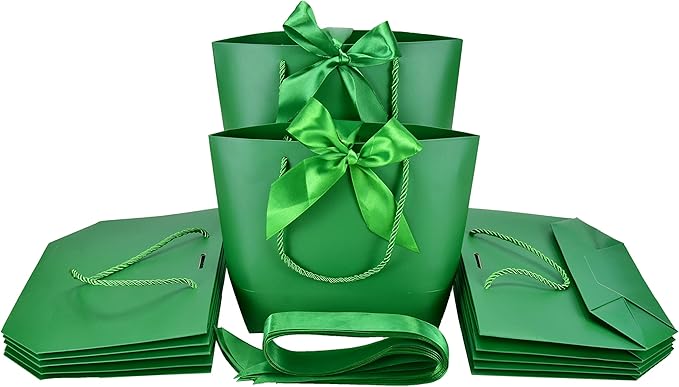 HUAPRINT Gift Bags with Handles, 7.48×3.54×7.9 inches, Party Favor Bags with by HUAPRINT