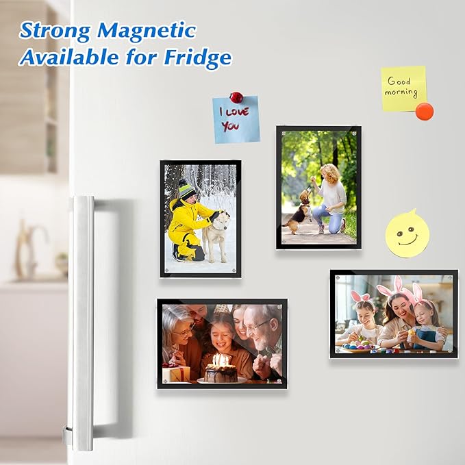 5 Pack Acrylic Magnetic Picture Frame 4x6 - Image 7