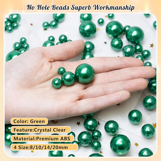 300Pcs Pearl Vase Filler, Candle Centerpieces, Wedding Birthday Party Home - Image 3