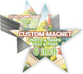 KETABAO – 6" Add Your Image Custom Star Photo Magnets by KETABAOMotorcycleParts