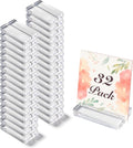 3" Acrylic Sign Holders, Table Numbers Display Stands, by OUTNEE