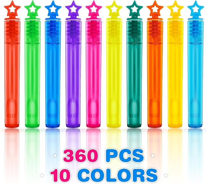 360 Pieces Mini Bubble Wands, Party Favors Assortment Toys - Image 8