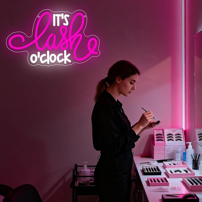 Lash Neon Sign, it's Lash O'Clock Led Neon Light Signs - Image 6