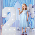3FT Marquee Numbers 2 for 2nd, 20th Birthday Party Decorations, Large Light Up by Tongjoy