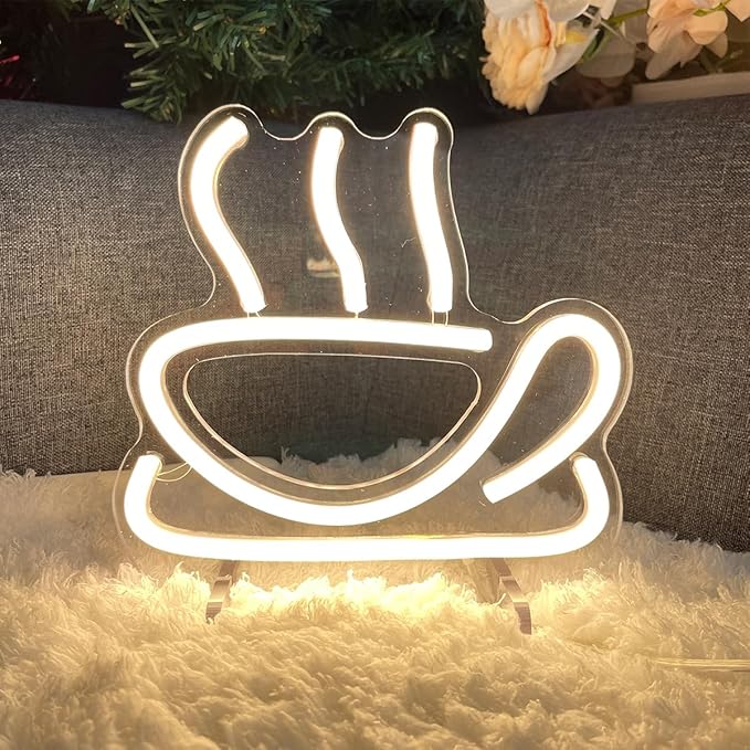 Coffee Table Number Neon Sign Desk Lamp Night Light Wedding Letter LED Neon - Image 5
