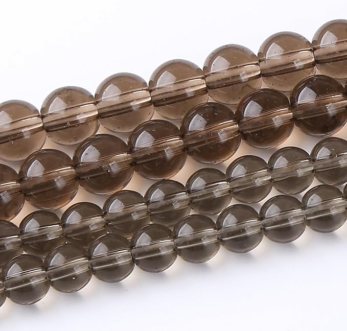 Tawny Glass Stone Beads Gemstone Round Crystal Energy Jade Beads Stone Beads - Image 2