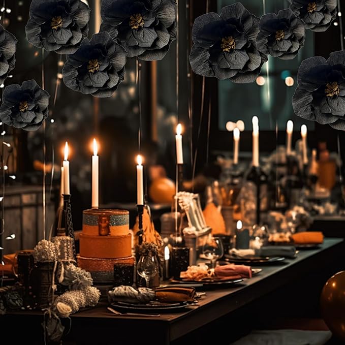BRT Bearingshui Black Paper Flowers Decoration - Image 5