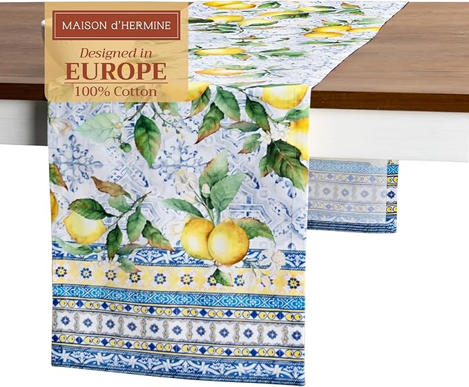 Maison d' Hermine Table Runner 100% Cotton Single Layer Table Runners 108 by MaisondHermine