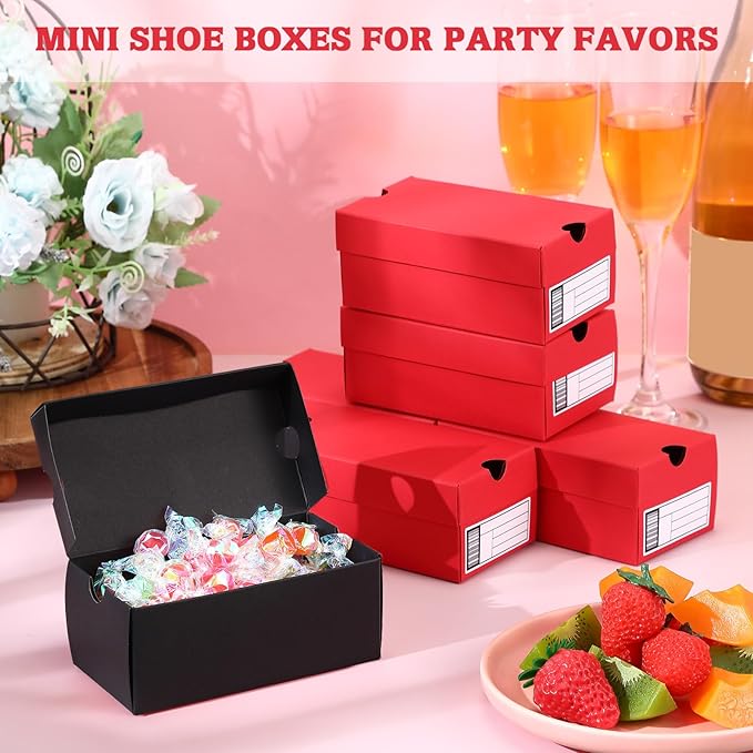 12 Sets Mini Sneaker Boxes for Party Favors Mini Shoe Gifts Boxes 4.7 x 2.5 x 2 - Image 4