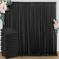 50 ft x 10 ft Wrinkle Free Black Backdrop Curtain by Outpain