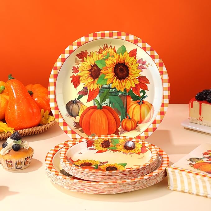 Sunflower Plates and Napkins Set - Image 2