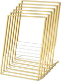 NIUBEE 4 x 6 Gold Frames, 6 Pack Acrylic Slanted Back Gold Picture Frames by NIUBEE