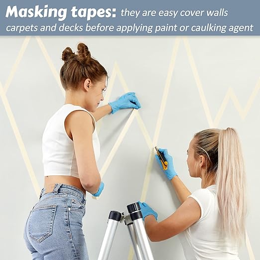 Masking Tape Bulk General Purpose Masking Painting Tape 55 Yards - Image 4
