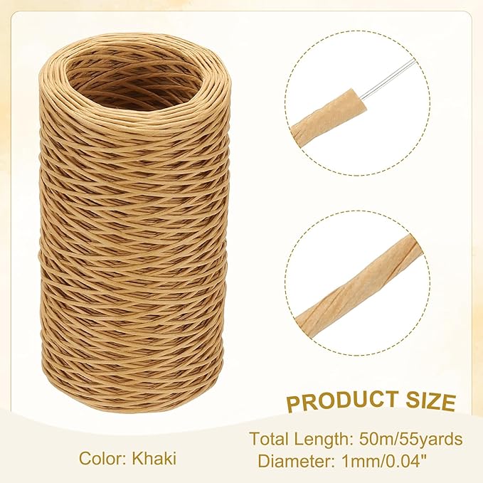 uxcell 55 Yards Floral Bind Wire Wrap Twine, 1mm Floral Wire Vine Bind Wire - Image 2