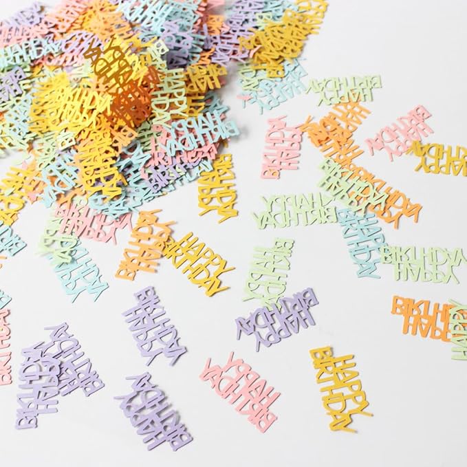 Multi-color Birthday Confetti Happy Birthday Party Table Decorations Cute - Image 5
