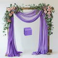 Wokceer Wedding Arch Draping Fabric 6 Panels 28.7" x 20FT Lavender Purple Sheer by Wokceer
