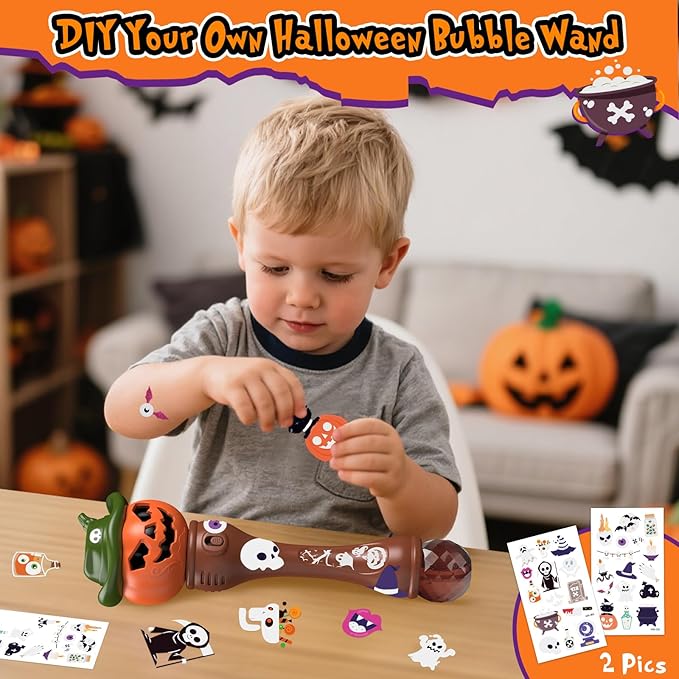 Halloween Pumpkin Bubble Wand for Kids - Image 5