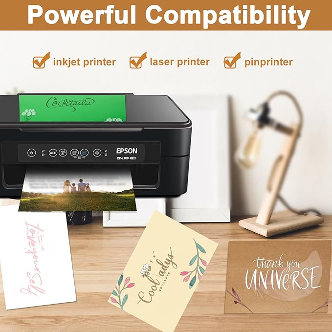 28 Sheets Brown Cardstock 8.5 x 11 Printer Paper, 92lb Heavyweight Paper Card - Image 5