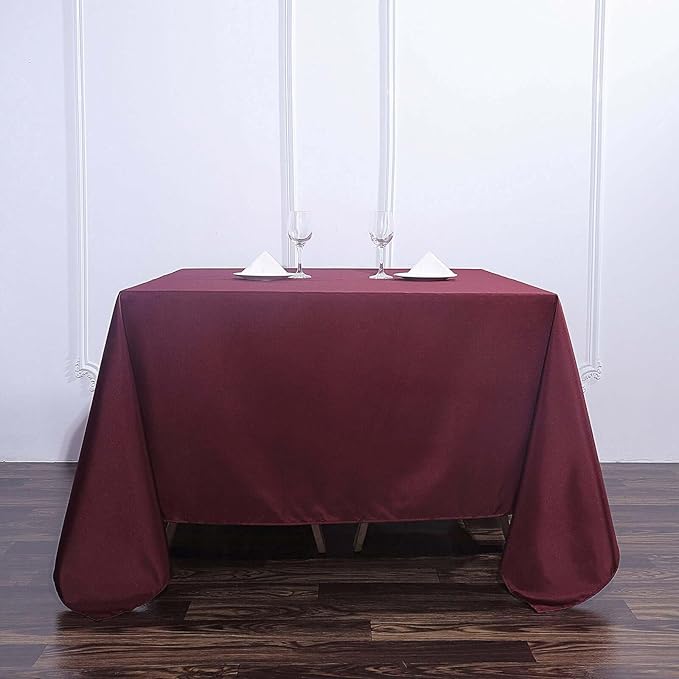 Efavormart 90" Square Polyester Table Overlay by efavormart
