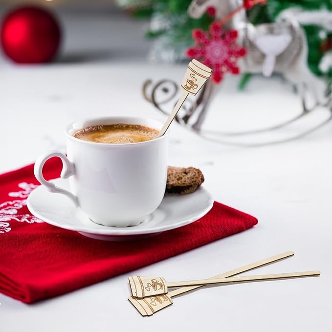 200 Pieces Wooden Coffee Stirrers, 6 inch Disposable Coffee Stir Sticks - Image 7
