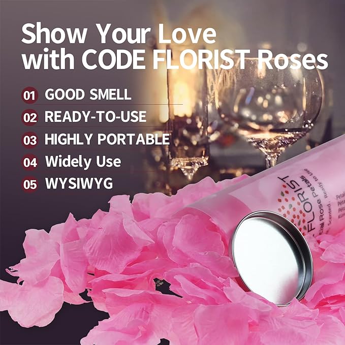 CODE FLORIST 1100 PCS Pink Silk Rose Petals - Image 5
