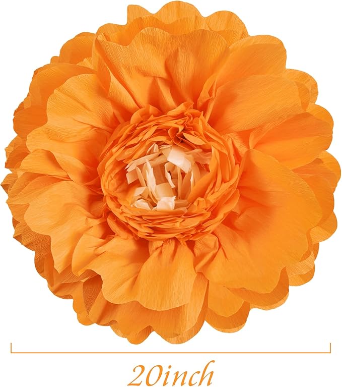 SUNBEAUTY Giant Colorful Paper Flowers Party Decorations 20" Large Fiesta - Image 7