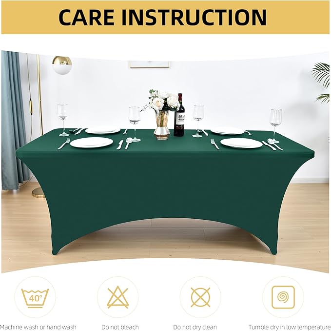 2-Pack 4ft Spandex Table Covers - Image 6