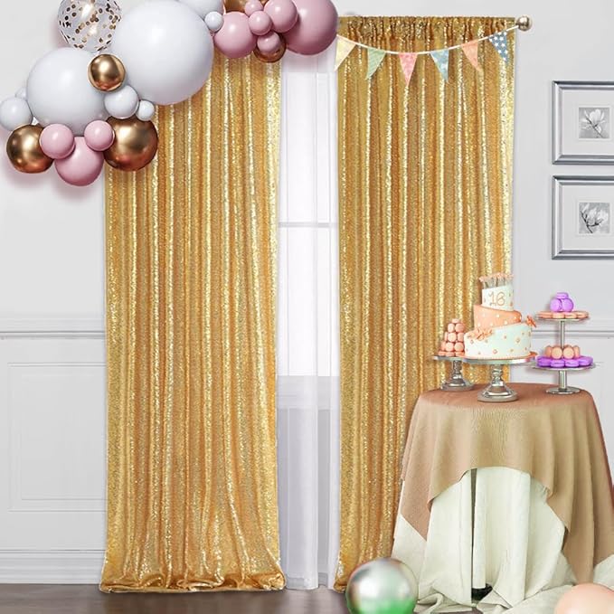 SquarePie Sequin Backdrop Curtain Not See Through Background - Image 8