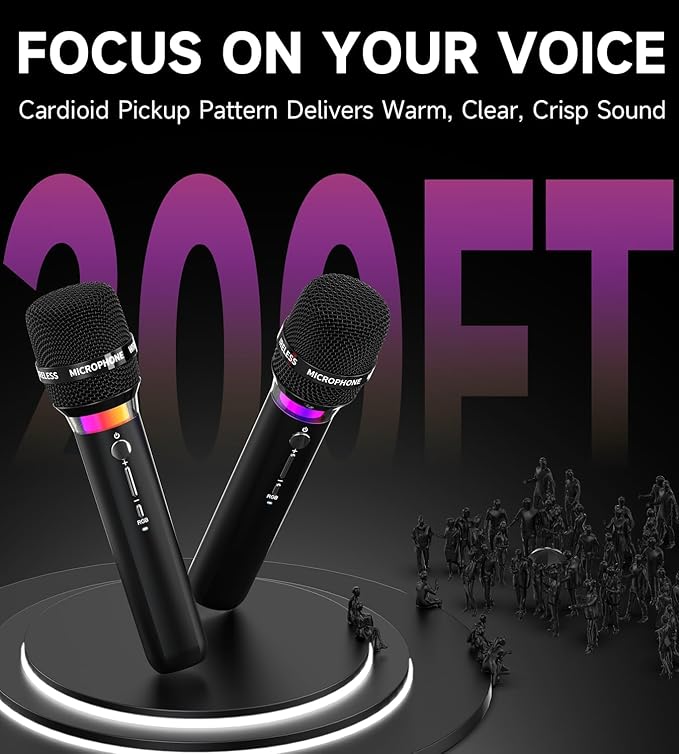 Wireless Microphone, Rechargeable Wireless Microphones - Image 5