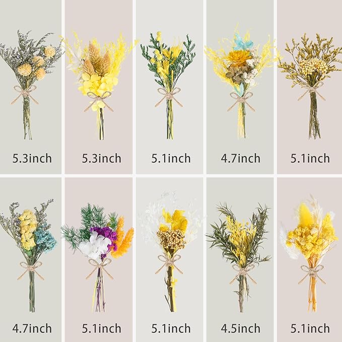 10/12/24/36 Pack Mini Dried Flowers - Image 2