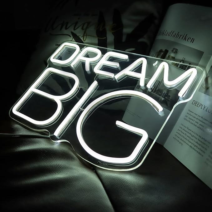Dream-Big Neon Sign For Wall Decor In Bedroom or Bar, Dream Led Neon Sign For - Image 2