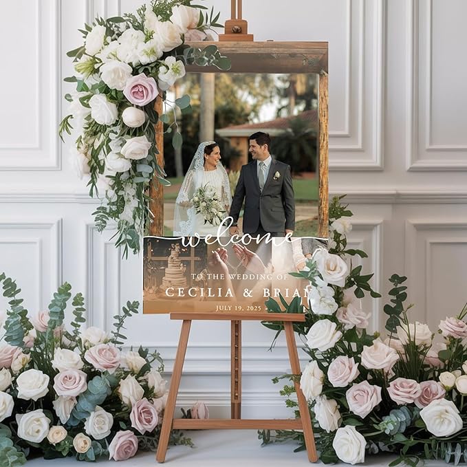 Custom Couple Photo Wedding Welcome Sign, Gifts - Image 7