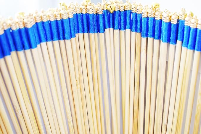 100 Pack Blue Lace Wedding Ribbon Wands Streamers - Image 5