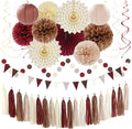 Brown Burgundy Champagne Dusty-Pink Party-Decorations by Hugtmr