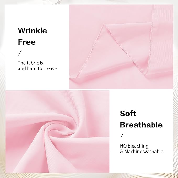VOK Pink Wedding Arch Draping Fabric Chiffon Curtains, 29in x 18Ft Sheer - Image 4