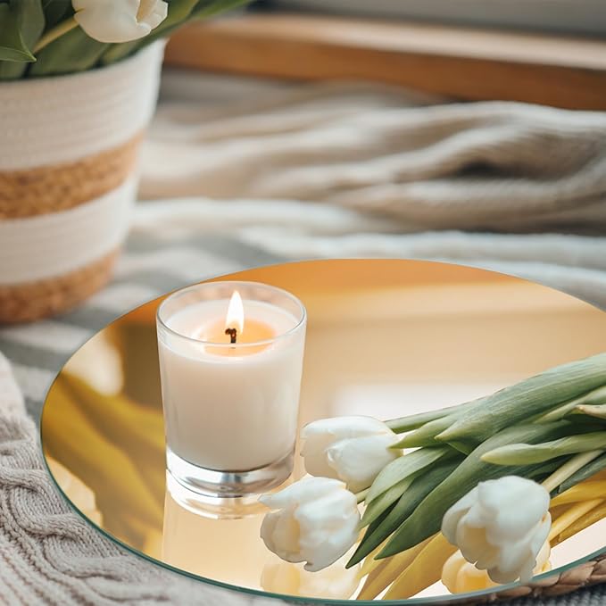 JAMBALAY 12″ Round Mirror Centerpieces - Image 5